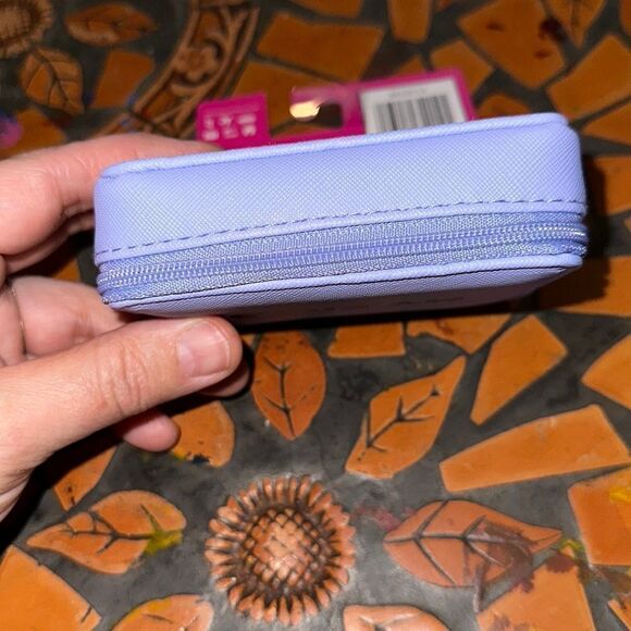 MIAMICA Travel Zip Around Pill Case Lavender Black “My Pills” - Picture 3 of 8